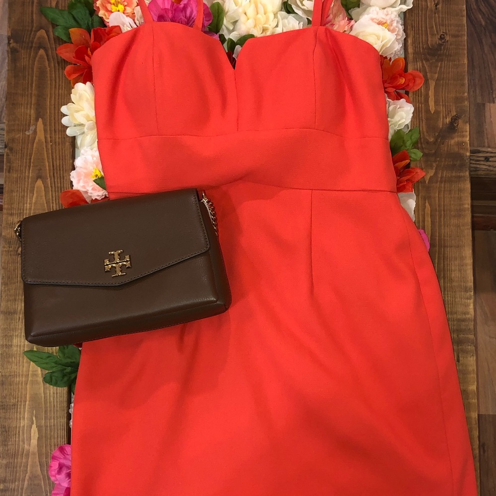 Gianni Bini size 8 orange dress.